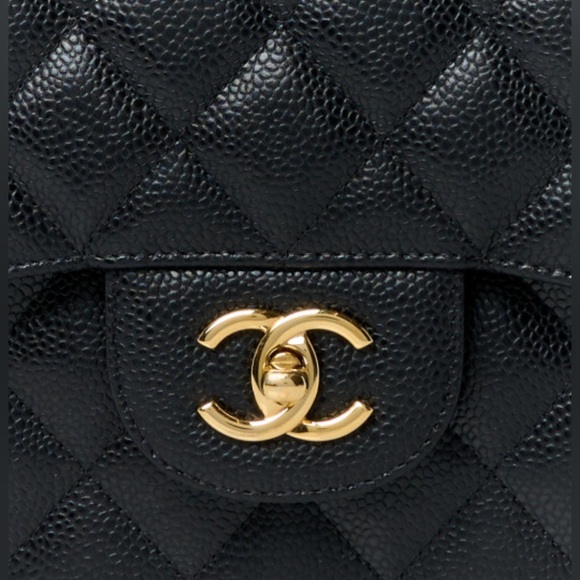 CHANEL Classic Double Flap Bag Quilted Caviar Jumbo Black - Picture 3 of 14